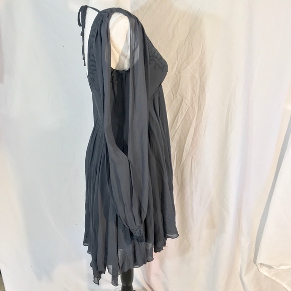 Free People Tatiana Beaded Swing Dress In Slate - Picture 5 of 8